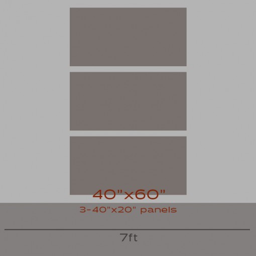 Photo Split 40x60 | 3 40x20 panels | Triptych