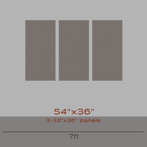 Photo Split 54x36 | 3 18x36 panels | Triptych