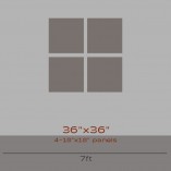 Photo Split 36x36 | 4 18x18 panels | Quadtych