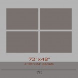 Photo Split 72x48 | 4 36x24 panels | Quadtych